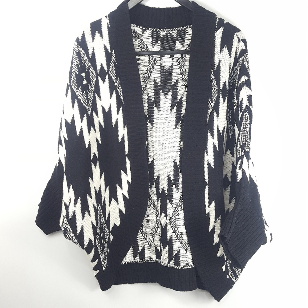 Southwest 90's Style Chunky Sweater Cardigan